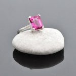 Etsy pink Topaz ring