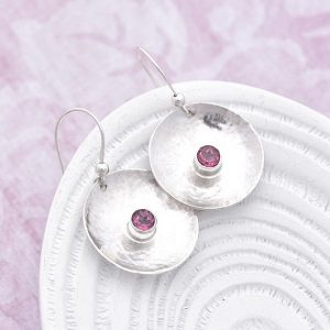 pink Topaz earrings