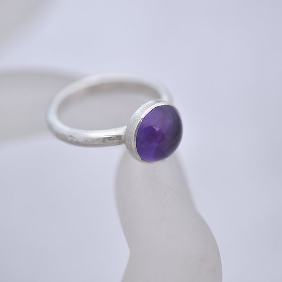 Etsy Amethyst ring size N