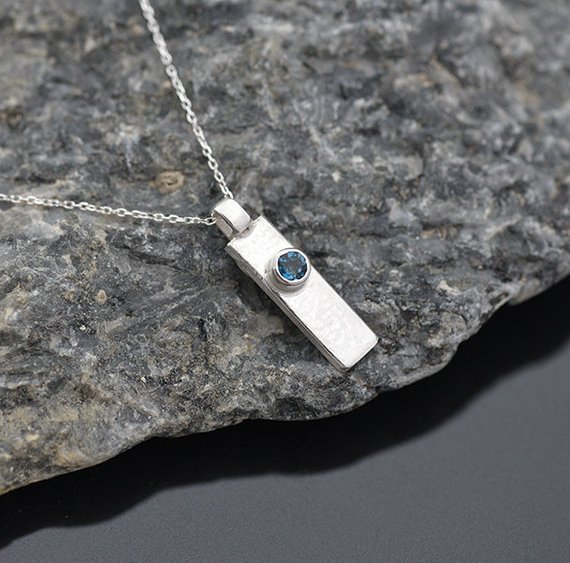 Blue Topaz Pendant