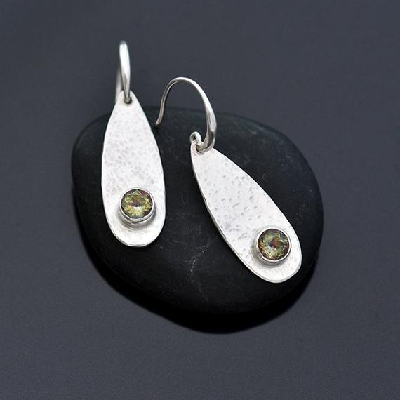 Topaz earrings iana jewellery maker Canterbury Kent handmade Etsy jewelry