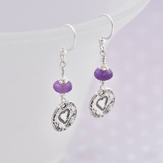 Silver Heart Earrings