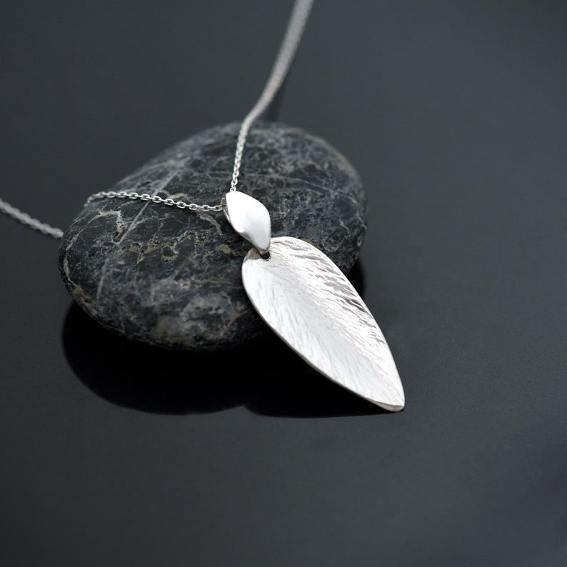 Silver Leaf Style Pendant
