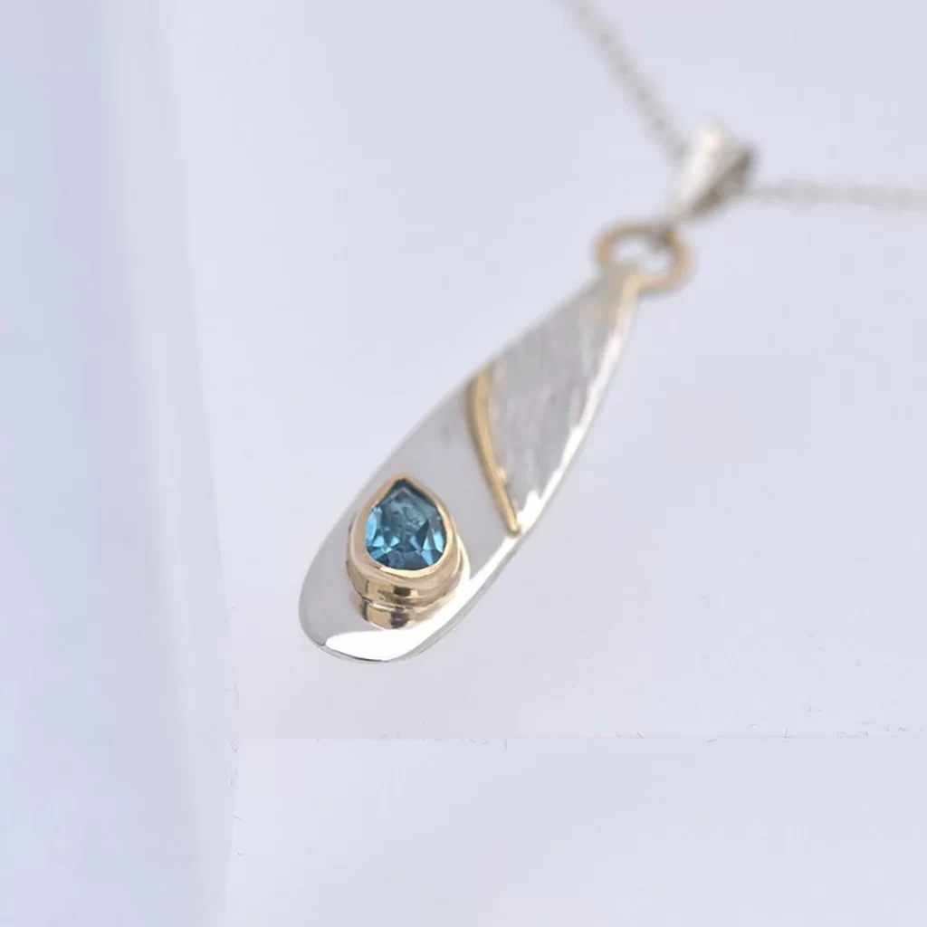 Ian Caird - jewellery maker - iana jewellery - Topaz pendant