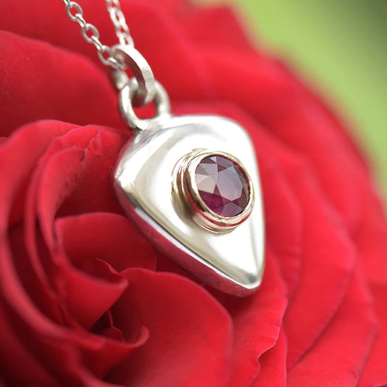 Ian Caird - jewellery maker - iana jewellery - Ruby pendant